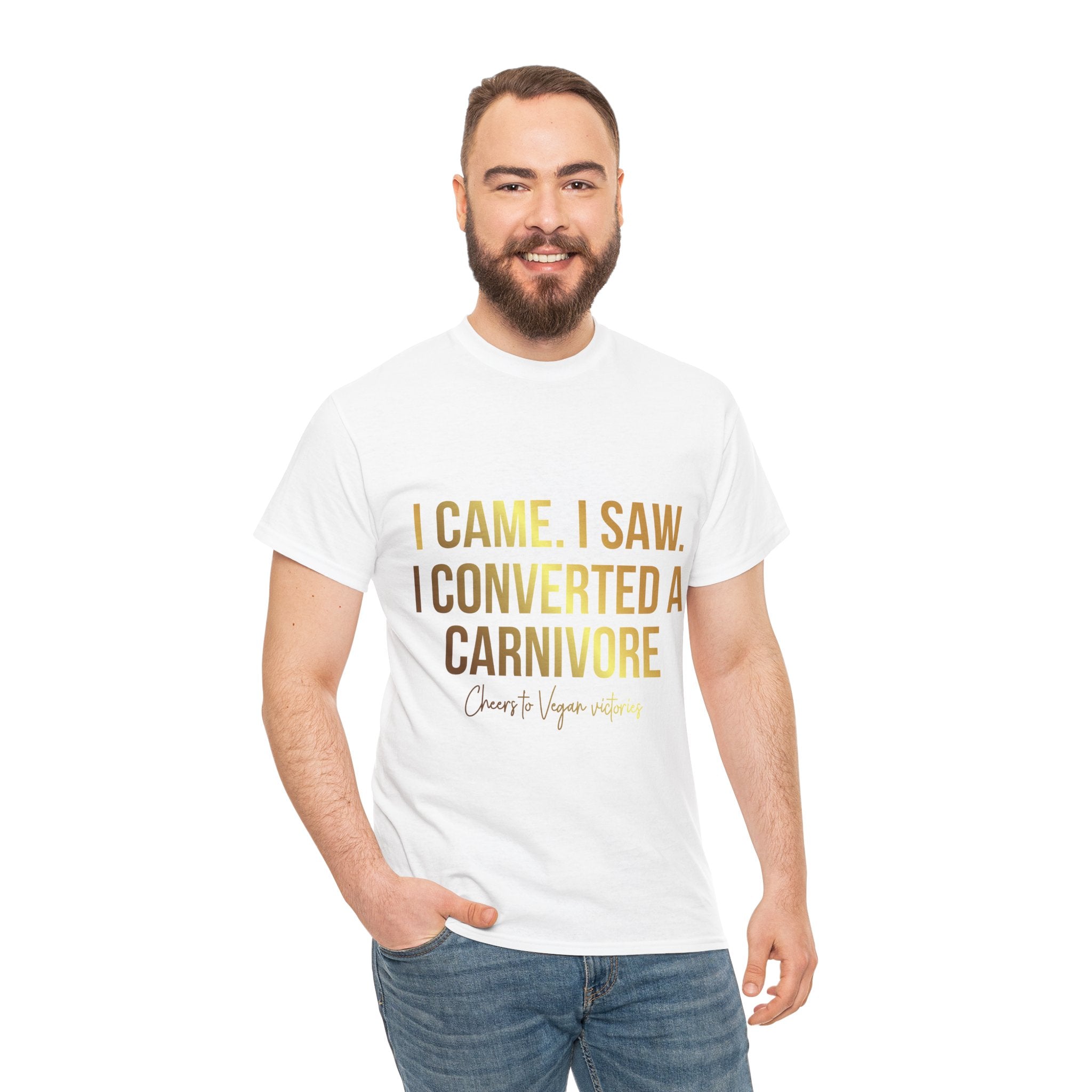 Carnivore Convert T-Shirt — "I Came. I Saw. I Converted a Carnivore" Funny Tee