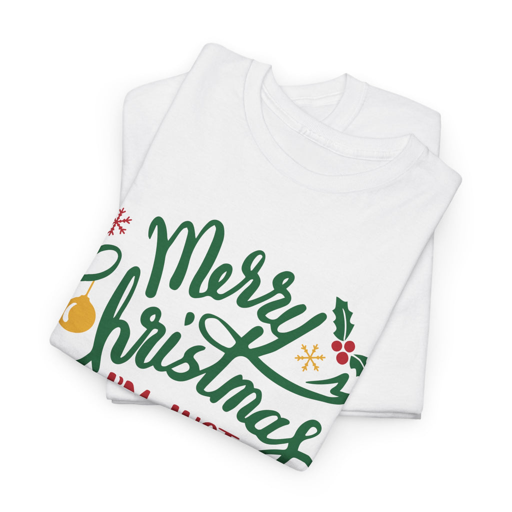 Christmas Tee — “Merry Christmas I’m Just Here for the Sides” Holiday Shirt