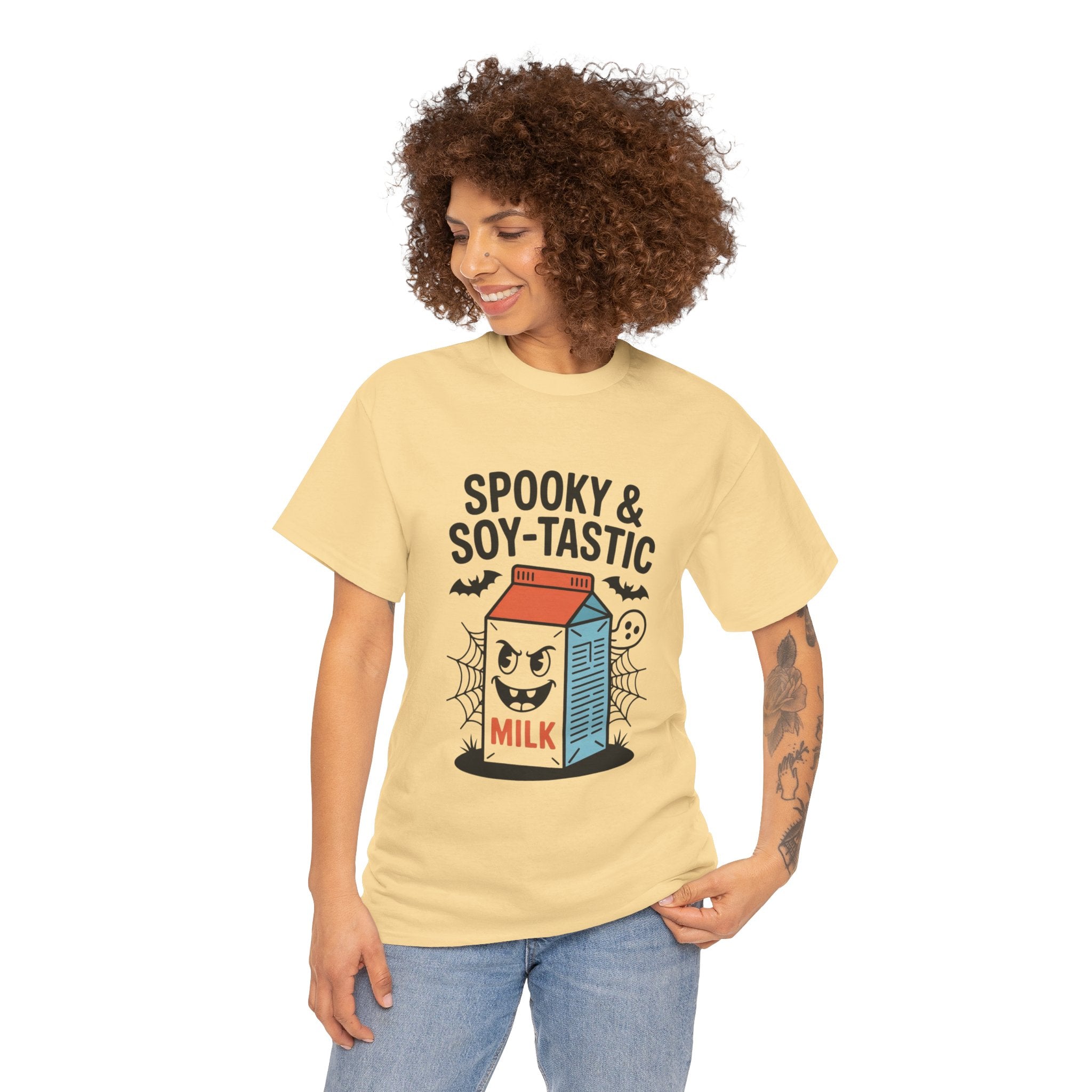 Spooky & Soy-Tastic Milk Tee: Fun Halloween Shirt