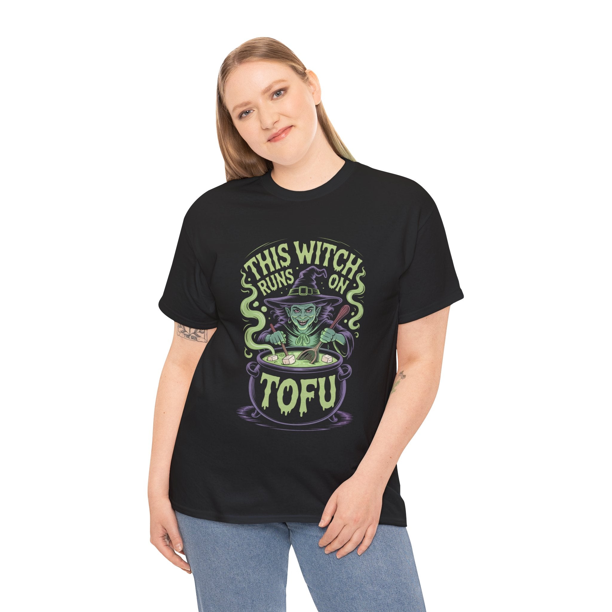 Spooky Vegan Witch Graphic Tee