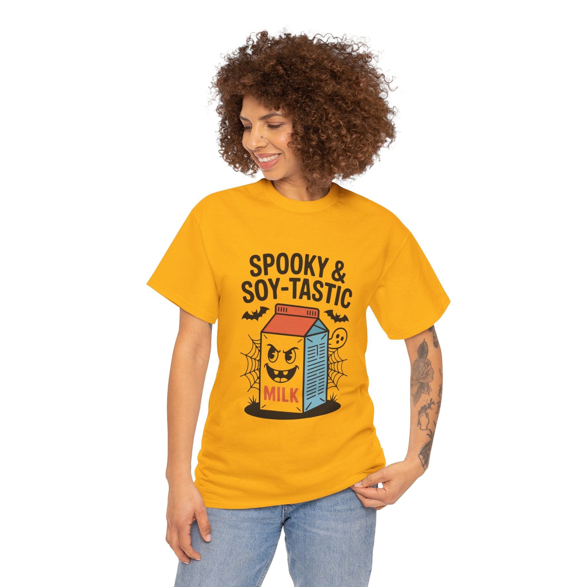 Spooky & Soy-Tastic Milk Tee: Fun Halloween Shirt