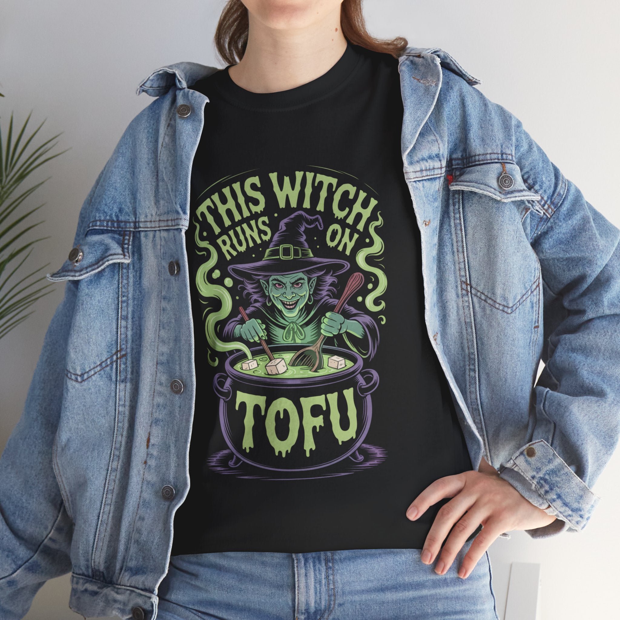 Spooky Vegan Witch Graphic Tee