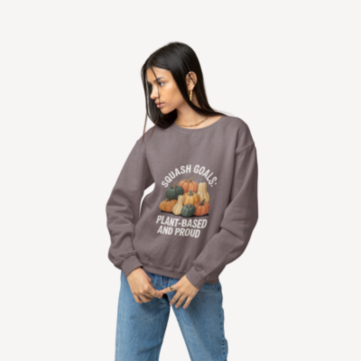Squash Goals Crewneck Sweatshirt - Plant-Based and Proud