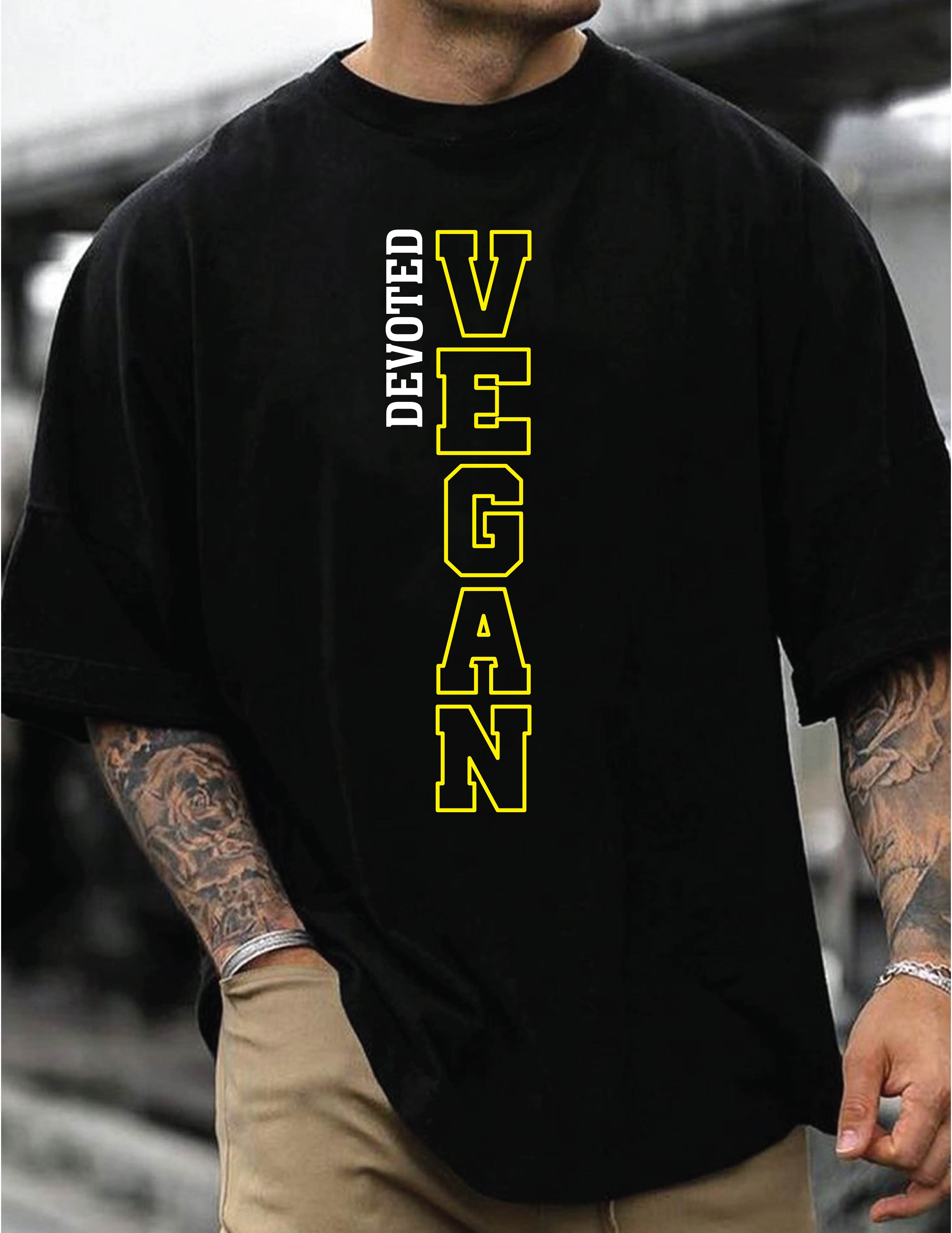 Devoted Vegan Vertical Graphic Tee — Vegan Pride T-Shirt