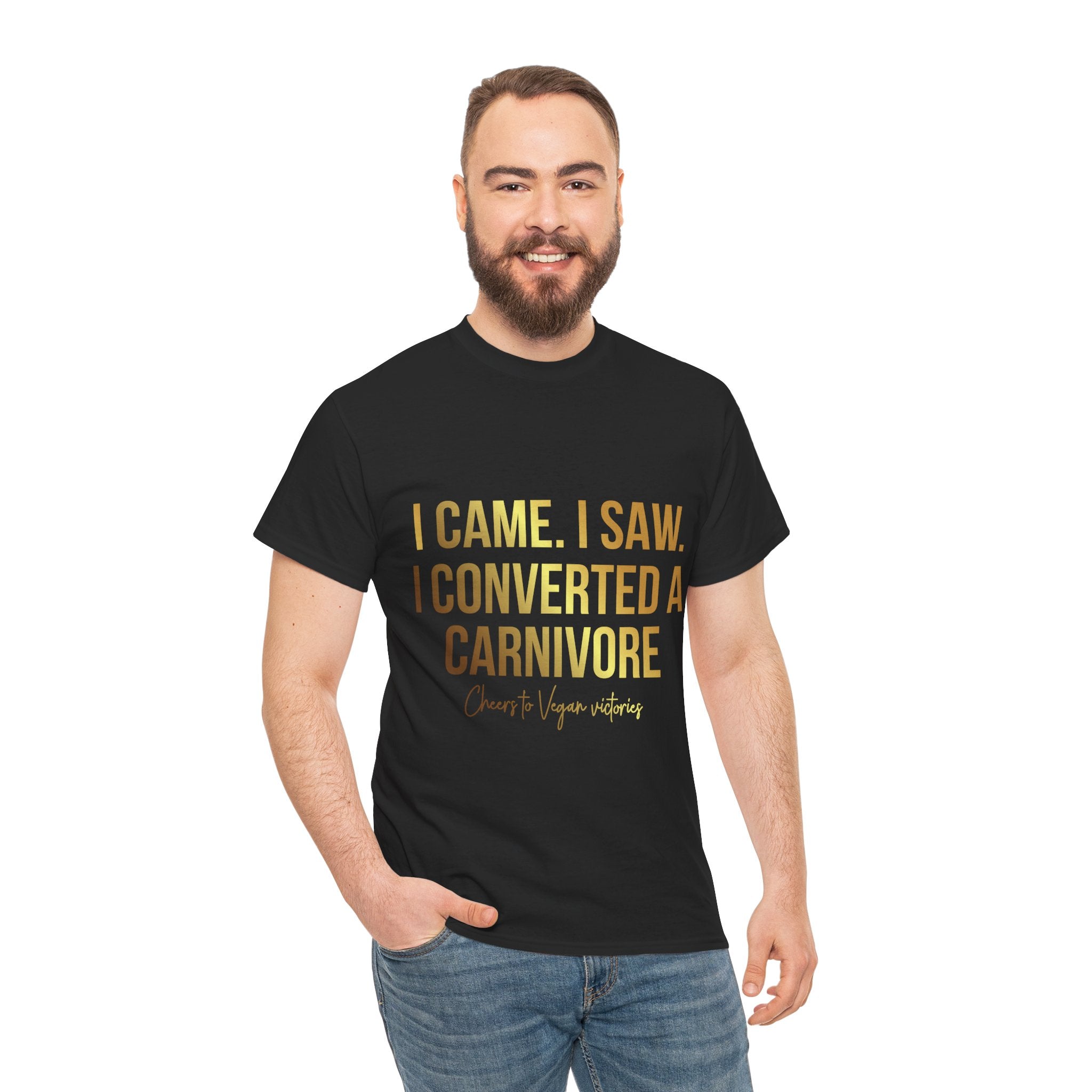 Carnivore Convert T-Shirt — "I Came. I Saw. I Converted a Carnivore" Funny Tee