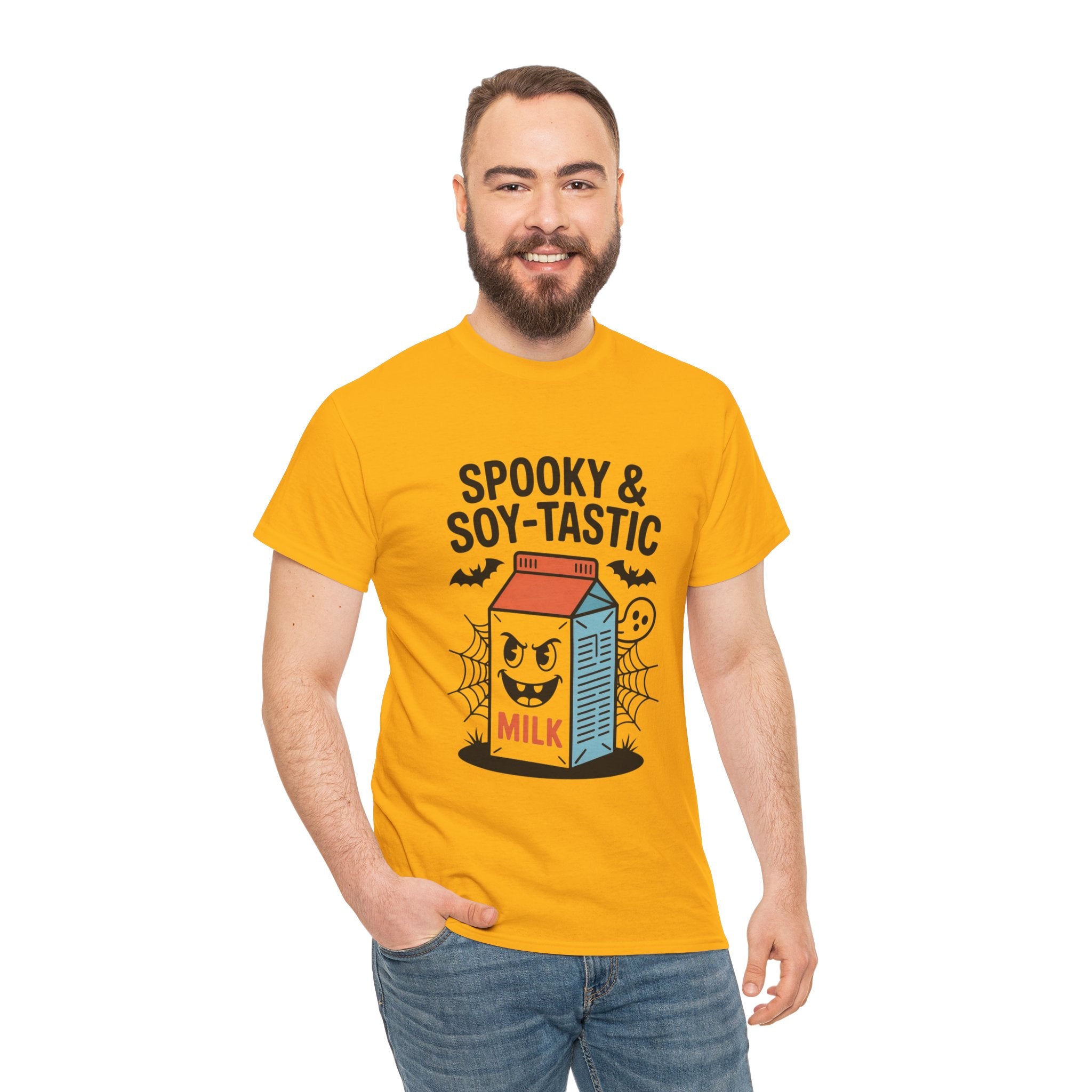 Spooky & Soy-Tastic Milk Tee: Fun Halloween Shirt