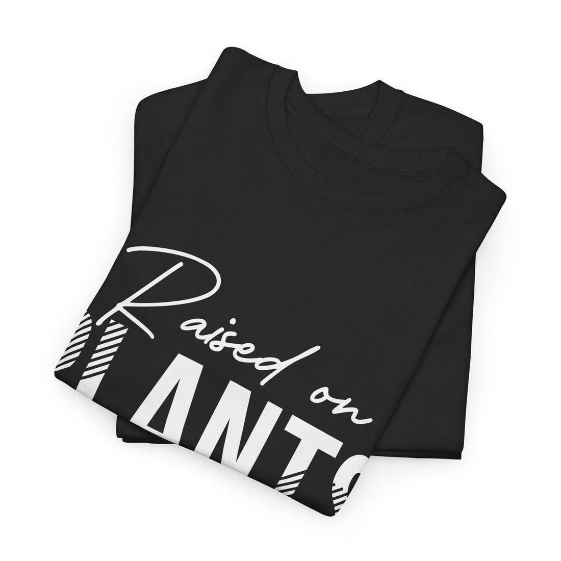 Raised on Plants and Pop Culture Tee- Stripe Design