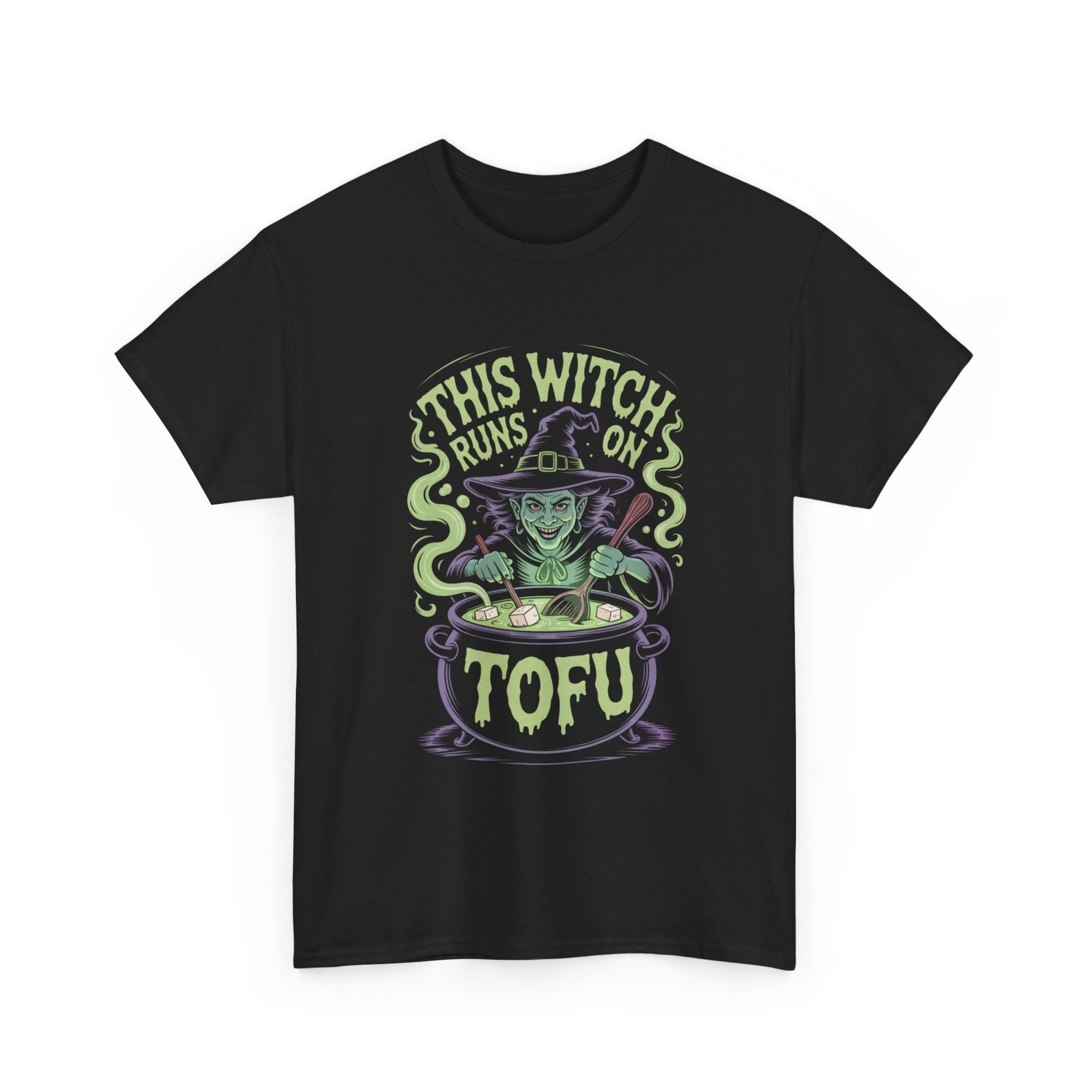 Spooky Vegan Witch Graphic Tee