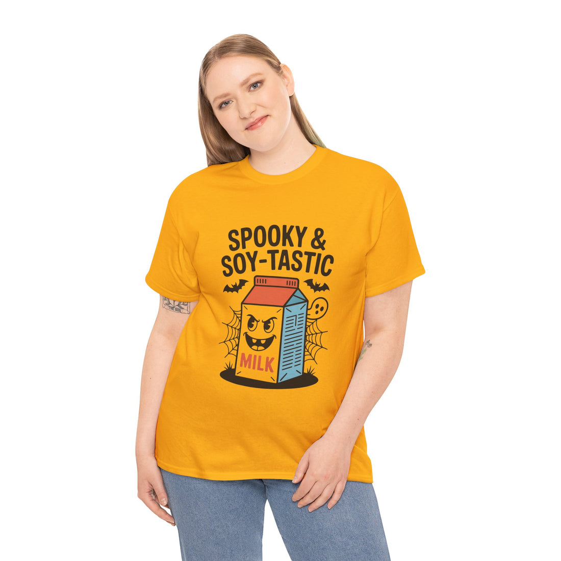 Spooky & Soy-Tastic Milk Tee: Fun Halloween Shirt