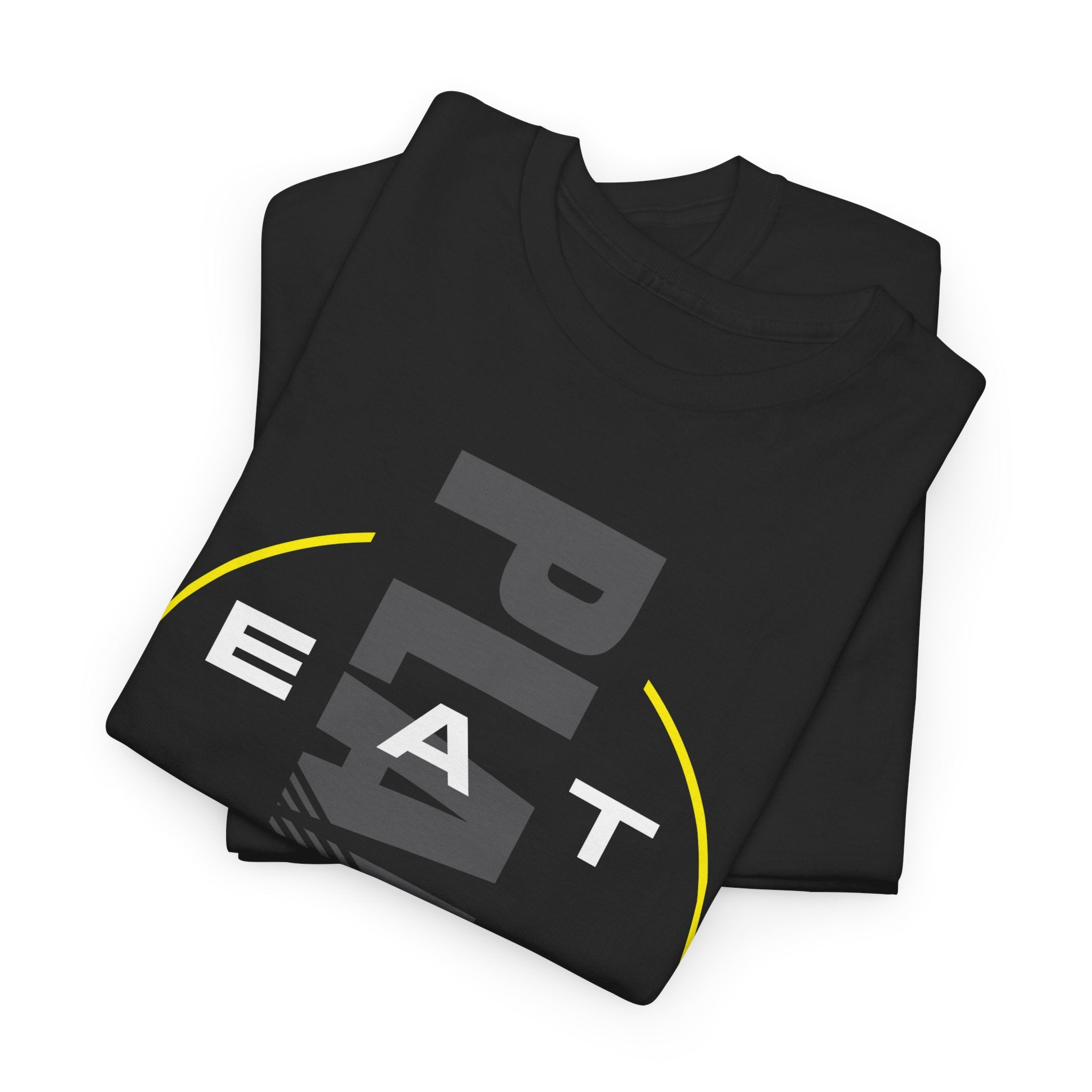 Graphic Tee — "Eat Plants Throw Shade" Vertical Typography Tee