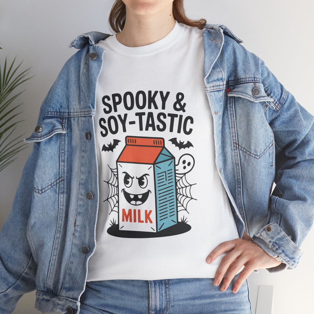 Spooky & Soy-Tastic Milk Tee: Fun Halloween Shirt