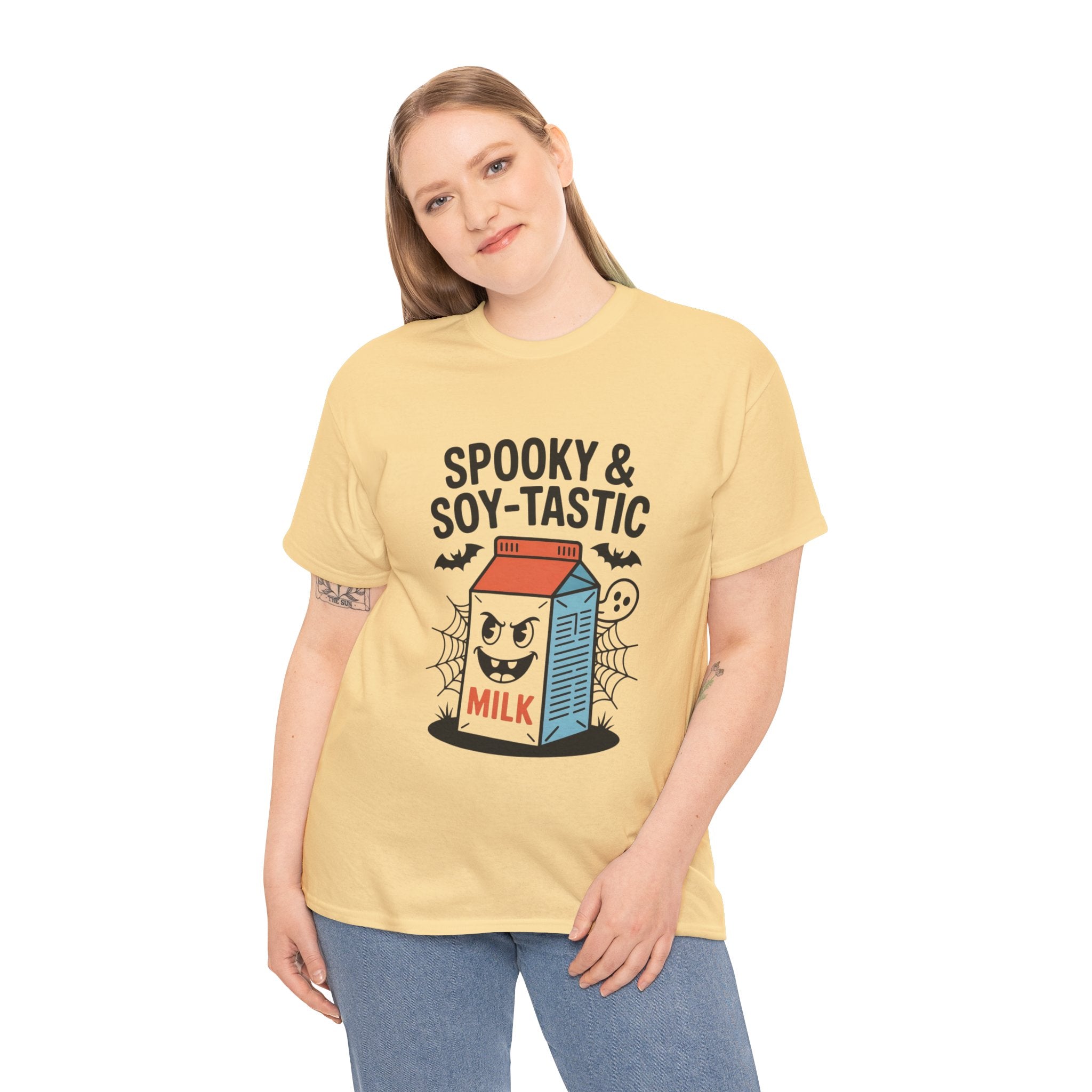 Spooky & Soy-Tastic Milk Tee: Fun Halloween Shirt