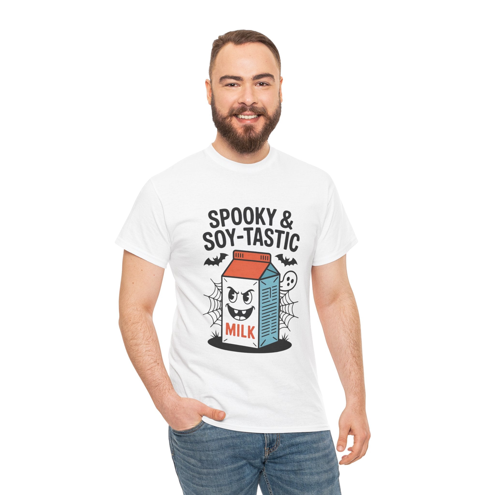 Spooky & Soy-Tastic Milk Tee: Fun Halloween Shirt
