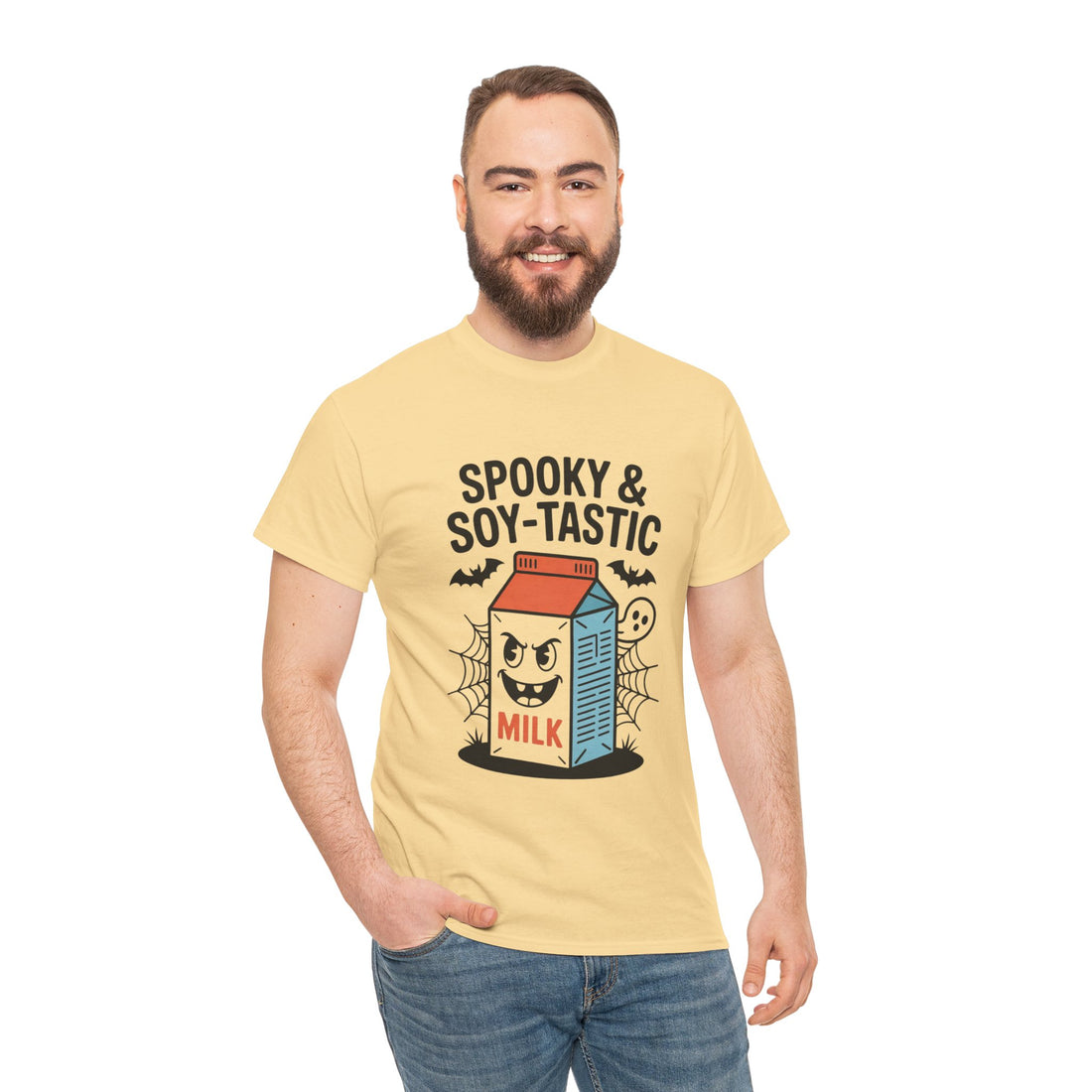 Spooky & Soy-Tastic Milk Tee: Fun Halloween Shirt