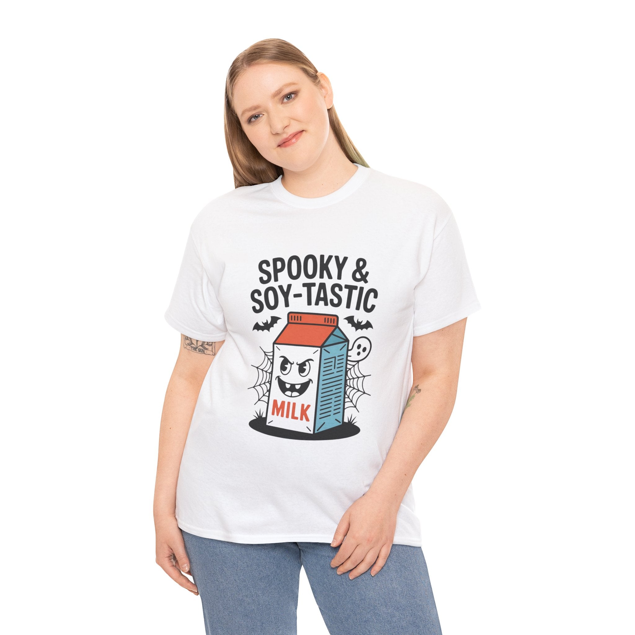 Spooky & Soy-Tastic Milk Tee: Fun Halloween Shirt