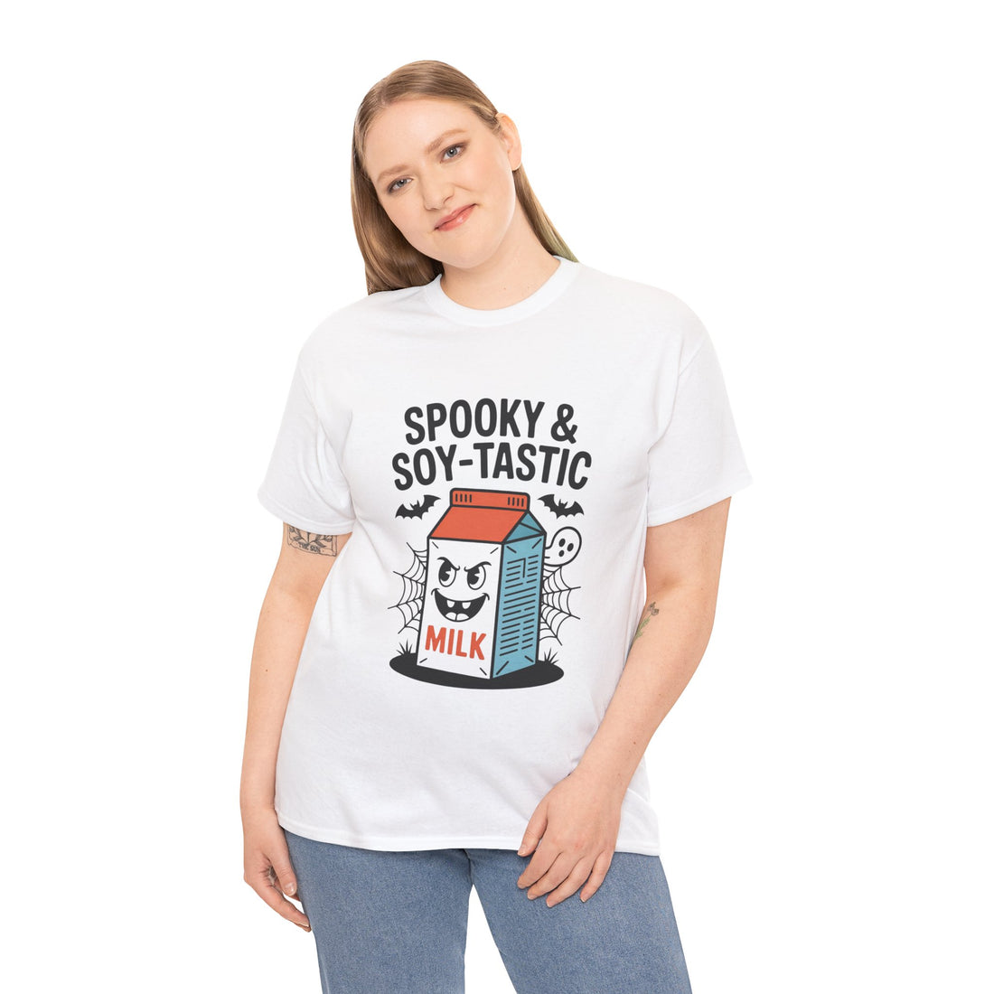 Spooky & Soy-Tastic Milk Tee: Fun Halloween Shirt